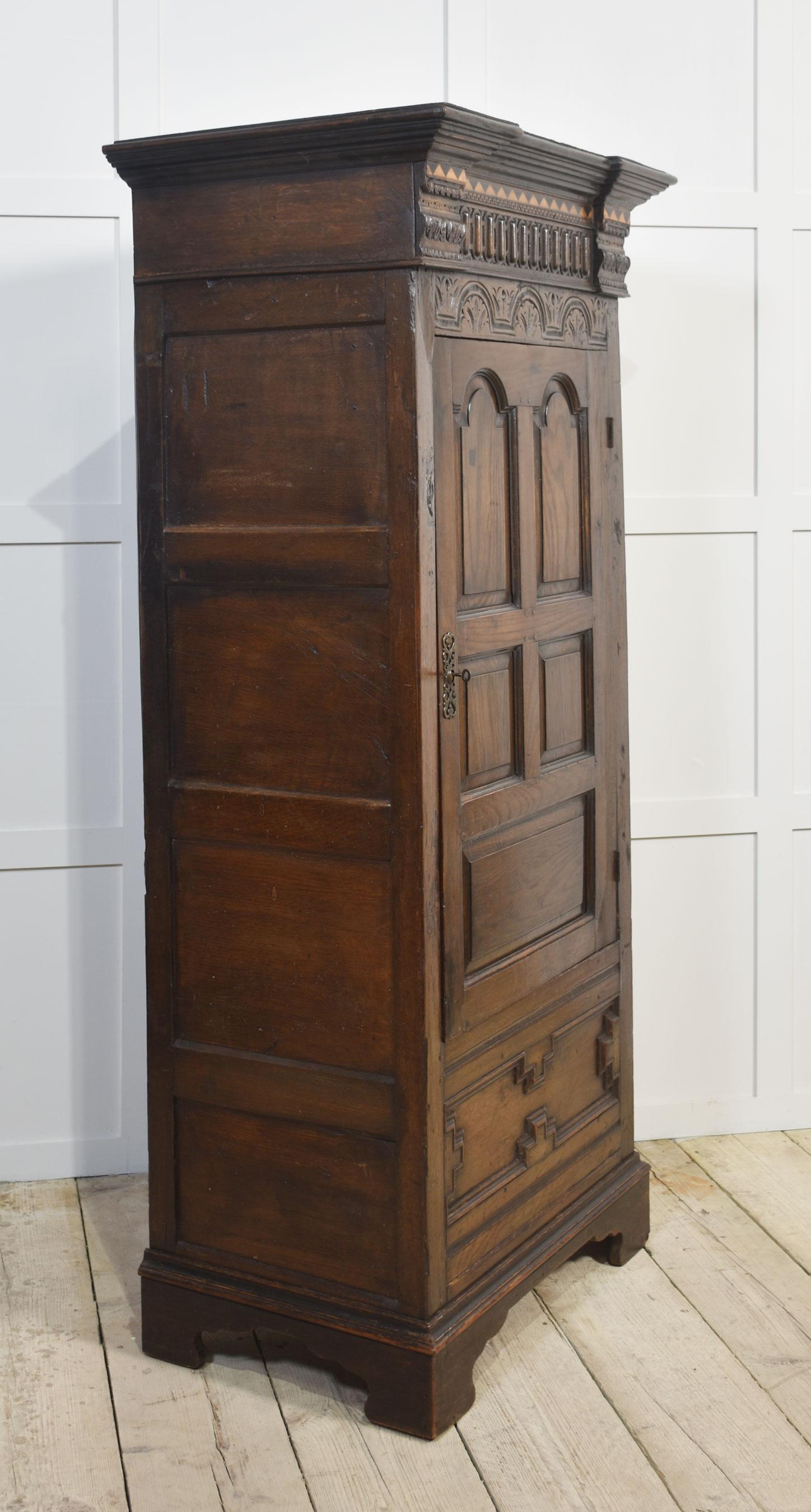 Oak single door wardrobe For Sale 2
