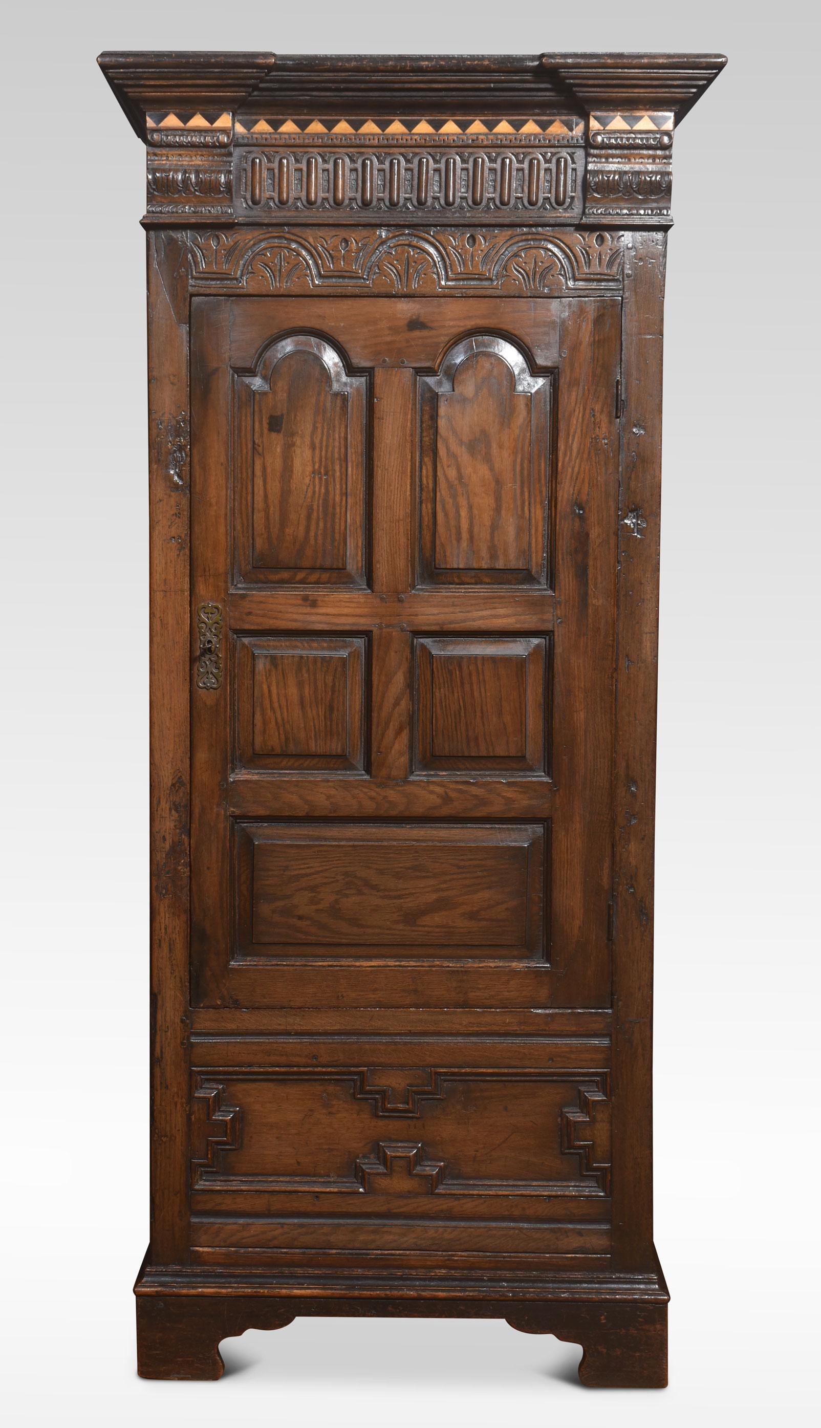 Oak single door wardrobe For Sale