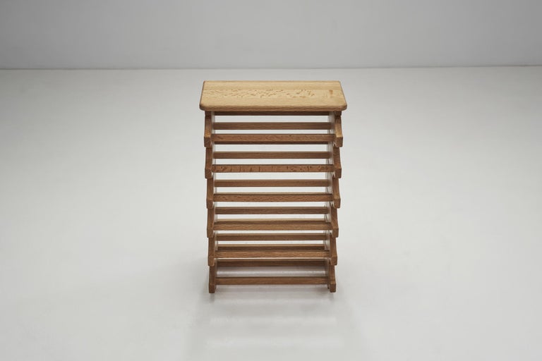 Oak Six-Tiered Stackable Wine Rack, Europe, 1970s For Sale at 1stDibs