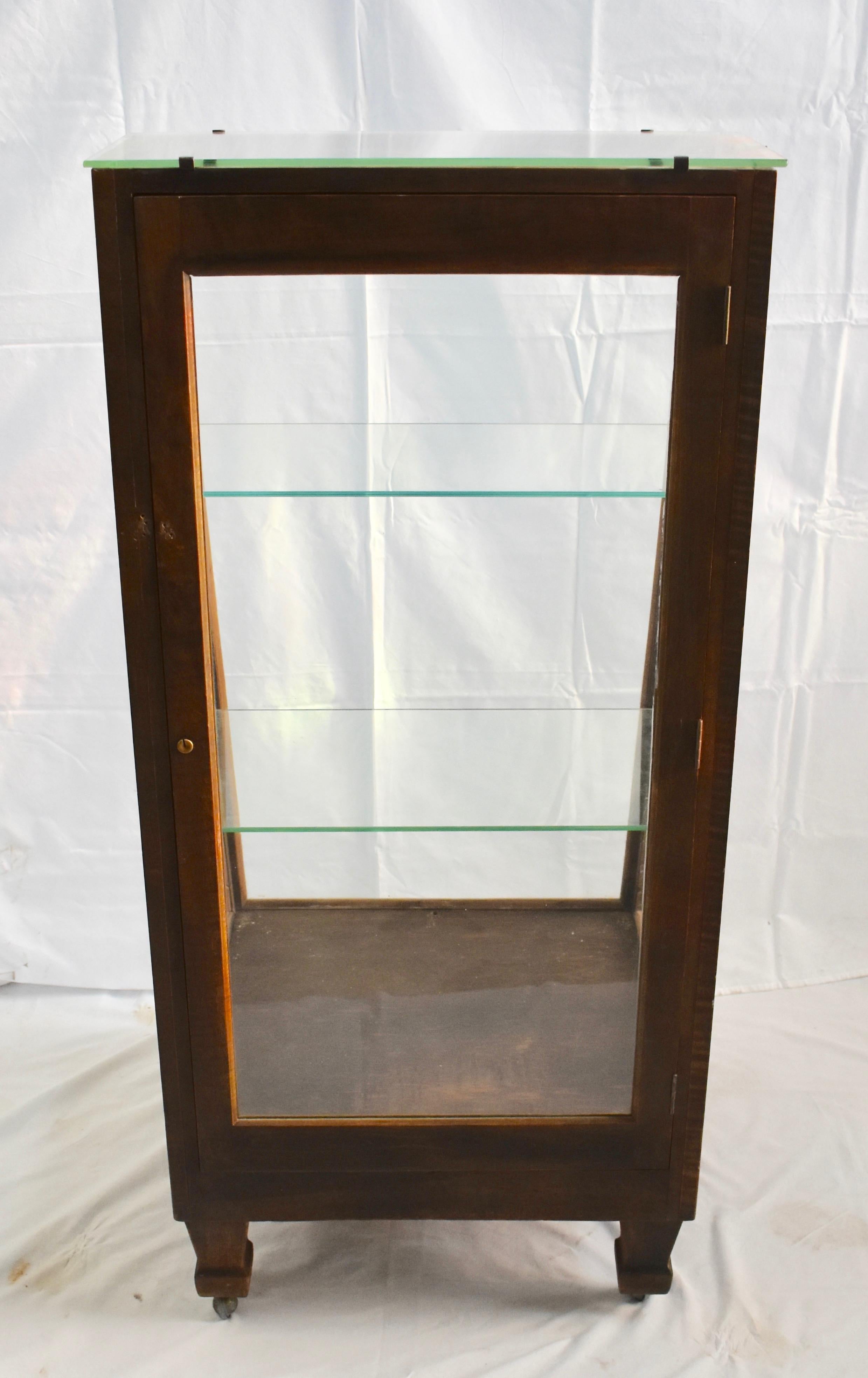 Oak Slant Front Store Show Case 5