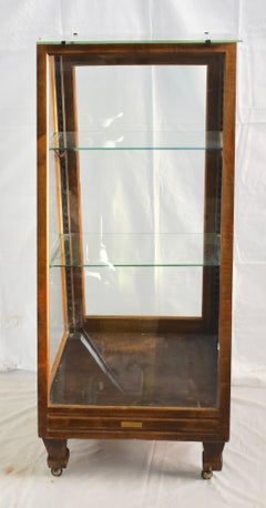 Oak Slant Front Store Show Case