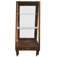 Antique Oak Slant Front Store Show Case