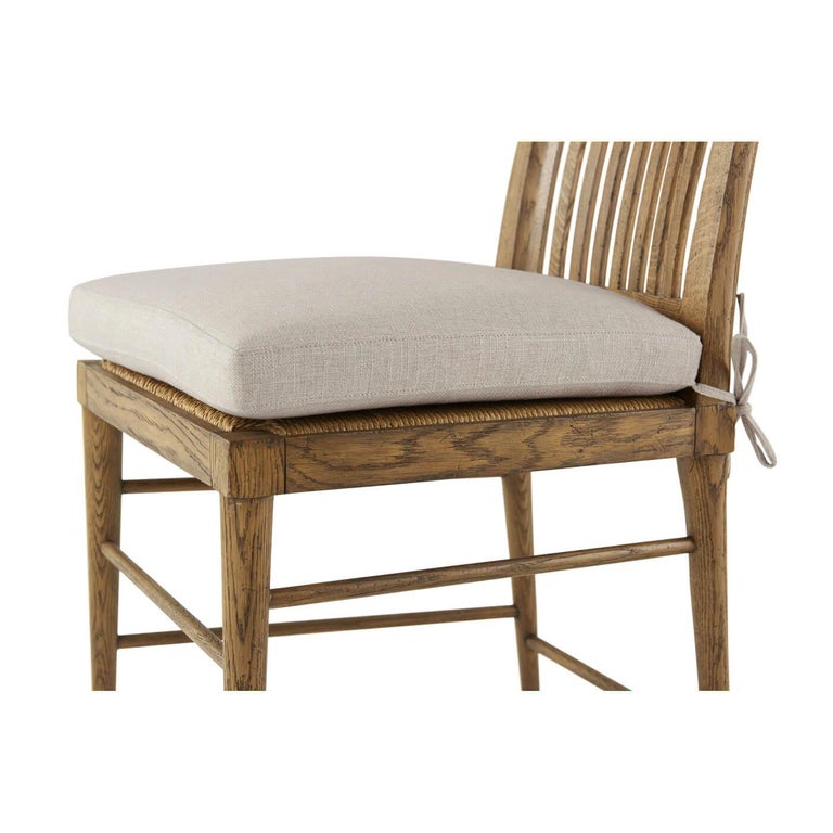 Oak Slatted Back Dining Chair, Light Oak For Sale at 1stDibs