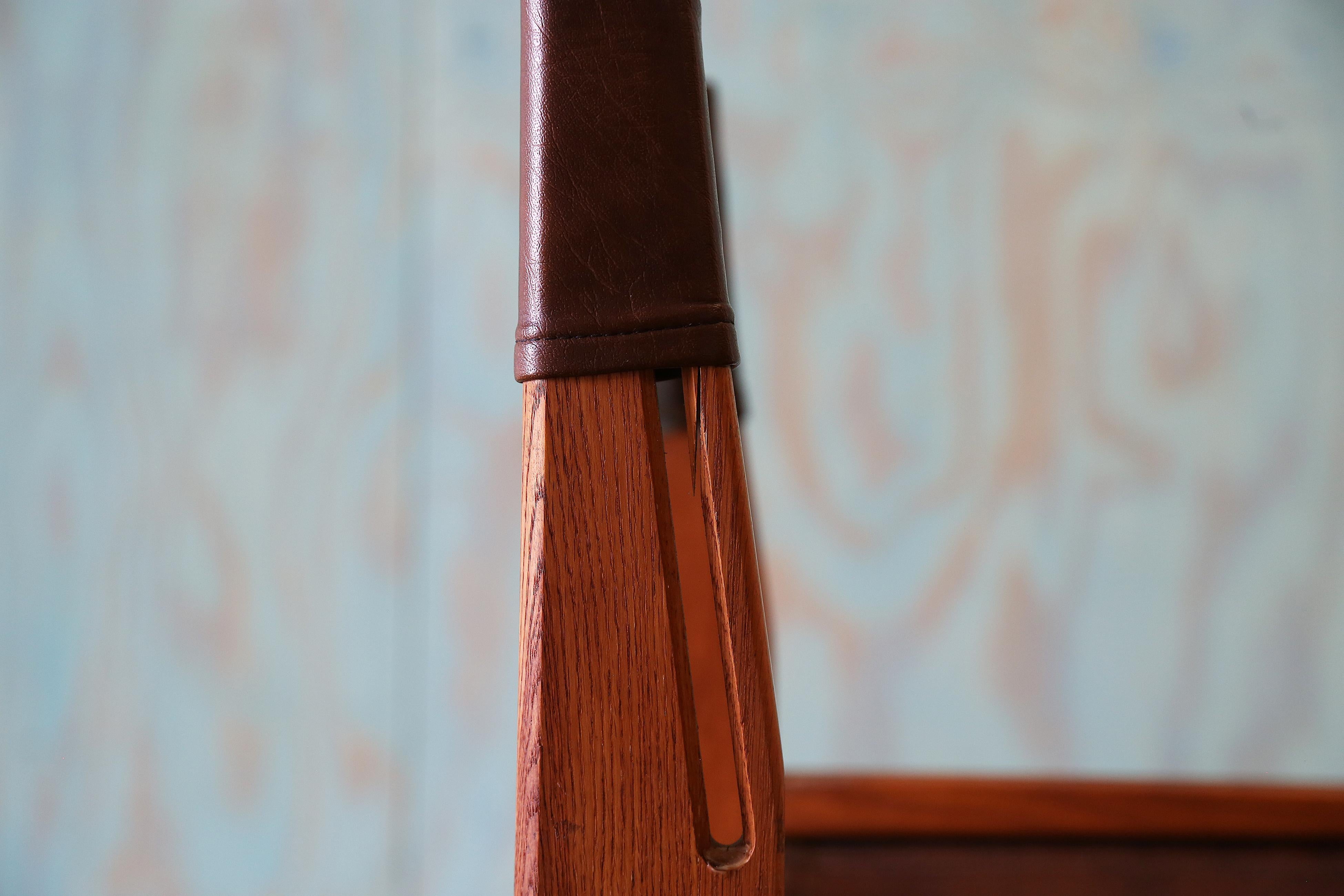 Oak Sling Chair in the style of Michel Arnoult For Sale 4