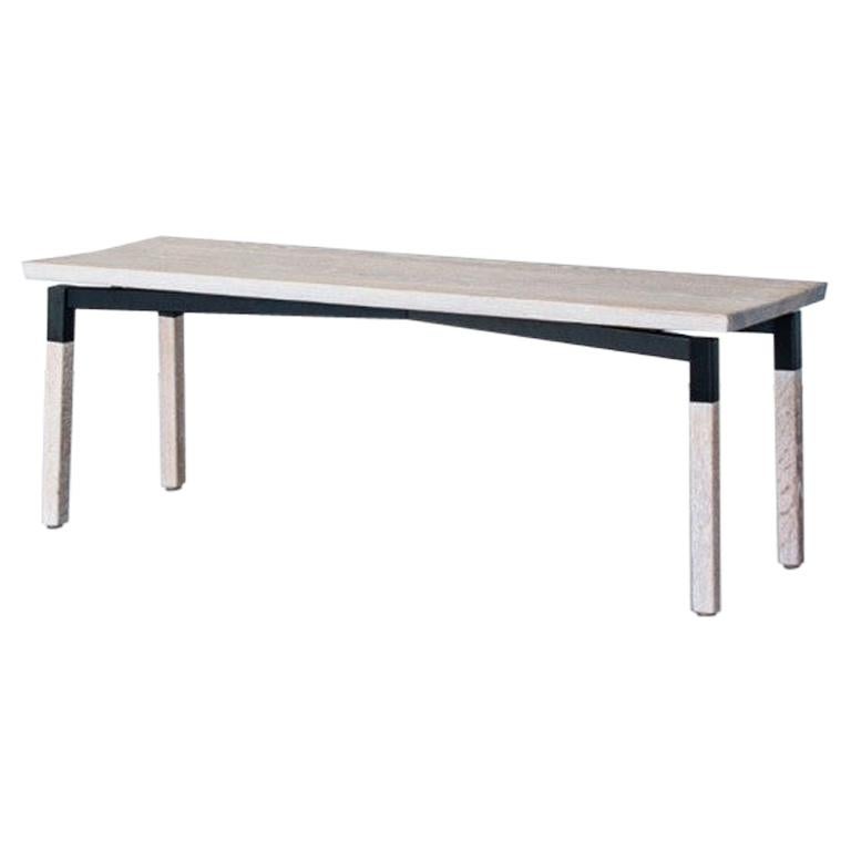 Oak Small Parkdale Bench by Hollis & Morris For Sale