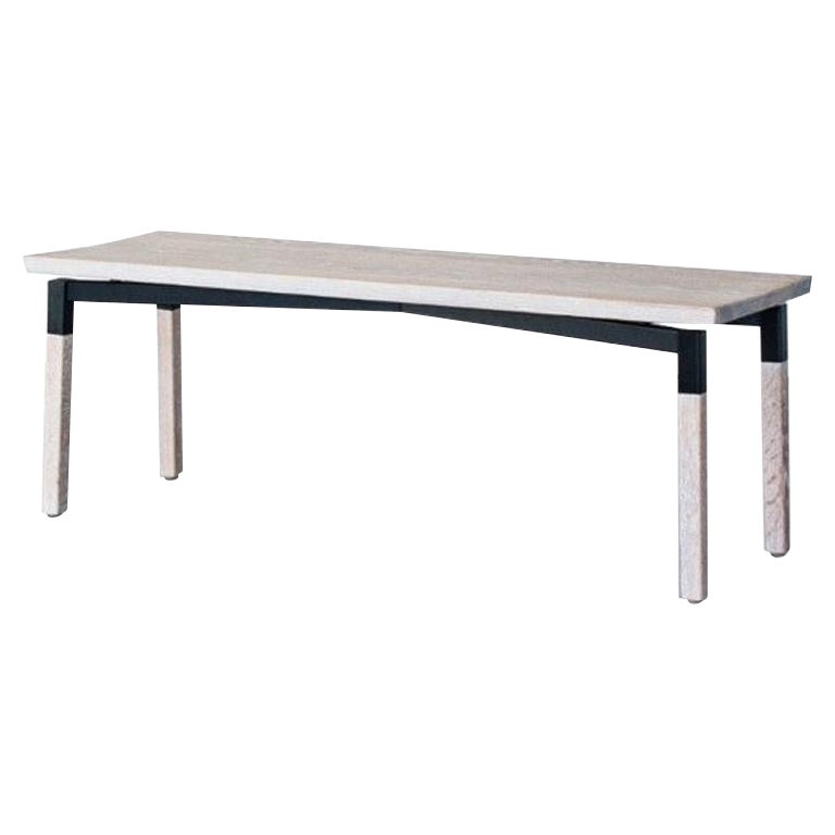 Oak Small Parkdale Bench by Hollis & Morris For Sale