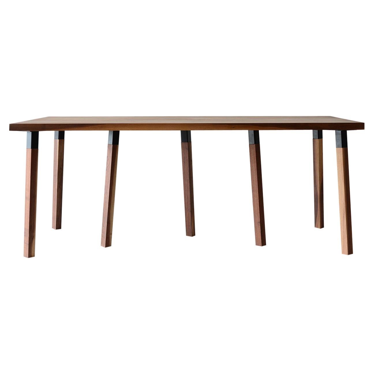 Oak Small Pier Dining Table by Hollis & Morris For Sale