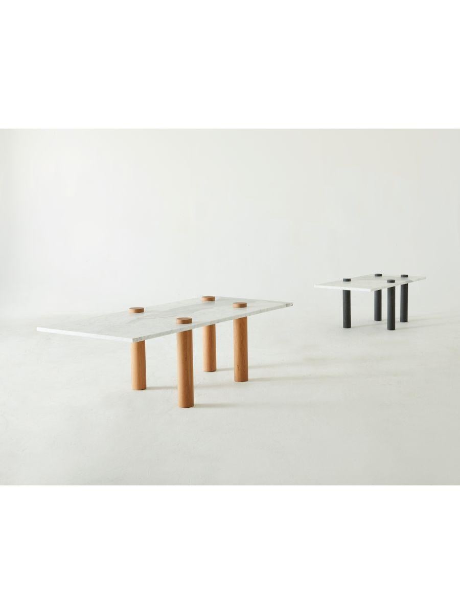 Moderne Petite table basse polaire en chêne de Hollis & Morris en vente
