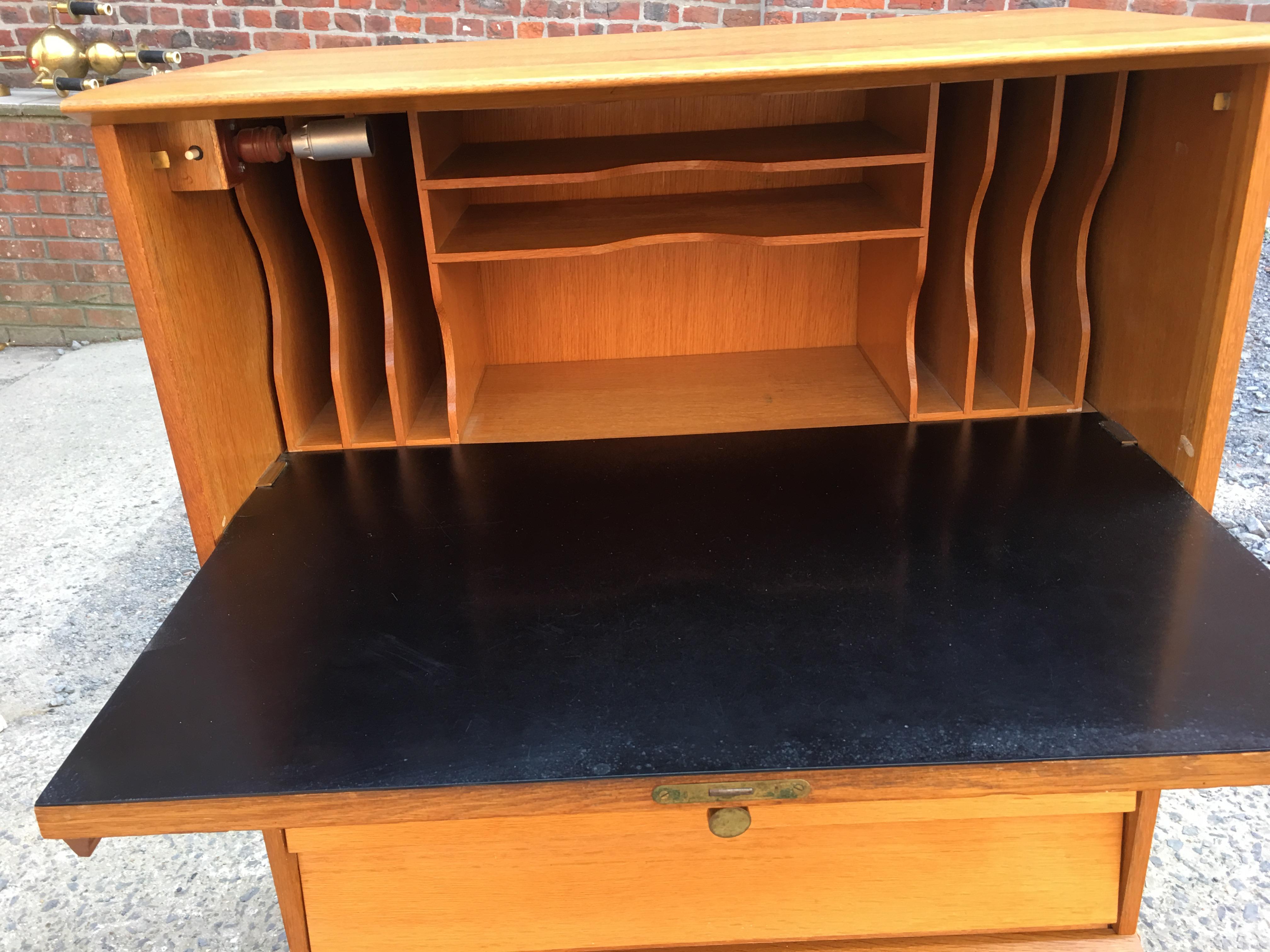 Mid-20th Century Oak Small Secretaire by Oscar, circa 1960