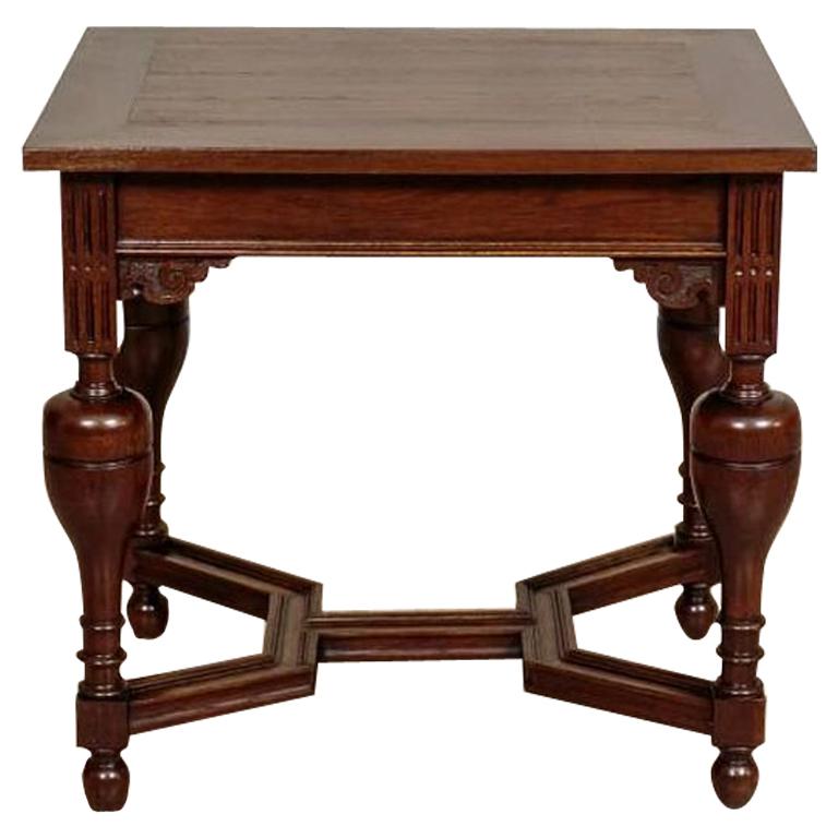 Oak Side Table, Circa 1920