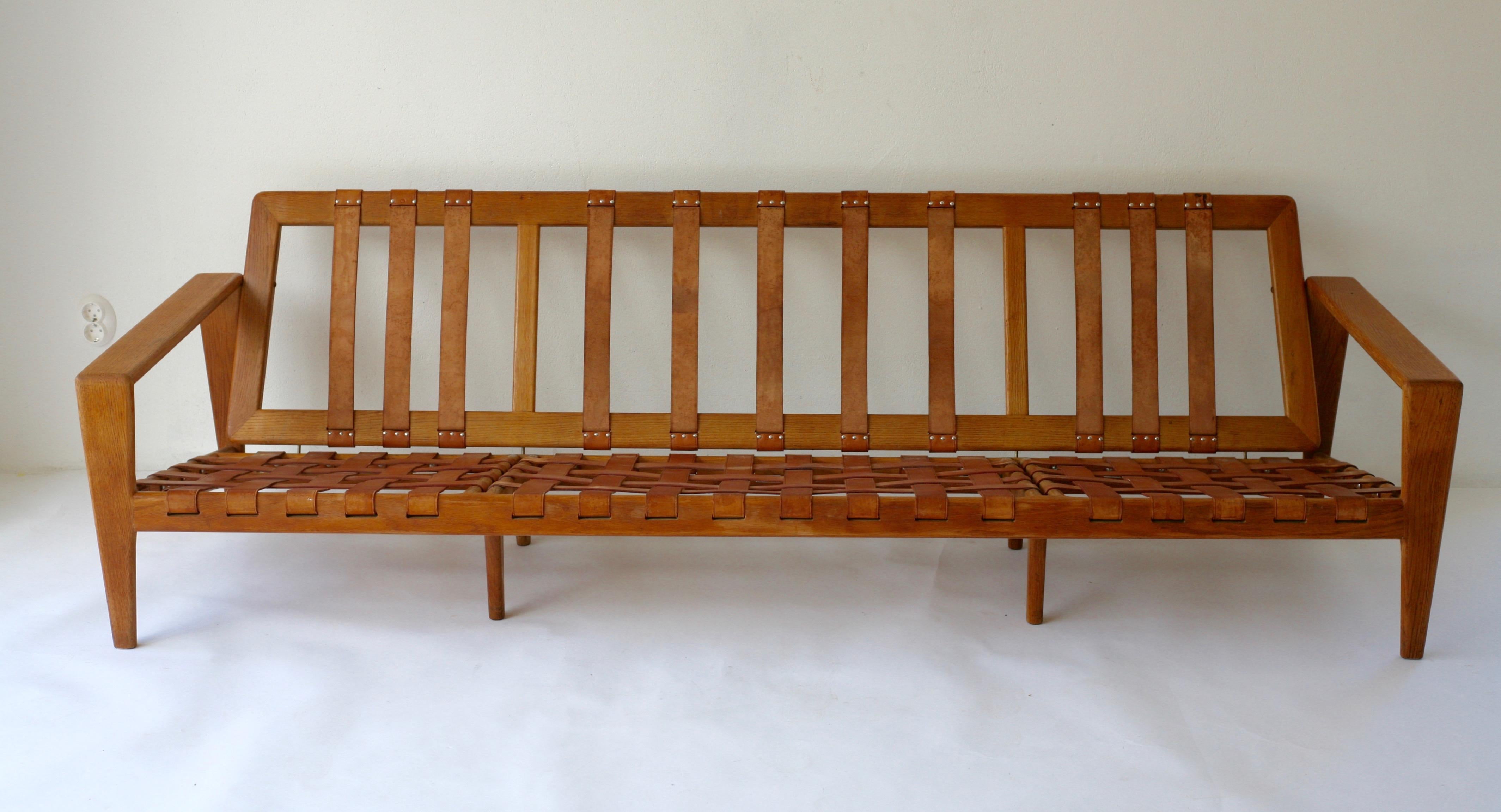 Swedish Oak Sofa Bodö by Svante Skogh for Säffle Möbelfabrik