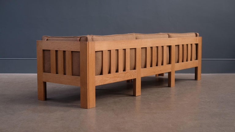 Oak Sofa by Tage Poulsen In Good Condition In Epperstone, Nottinghamshire