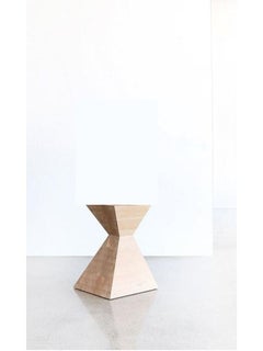 Oak Squaretown Stool, Side Table by Hollis & Morris