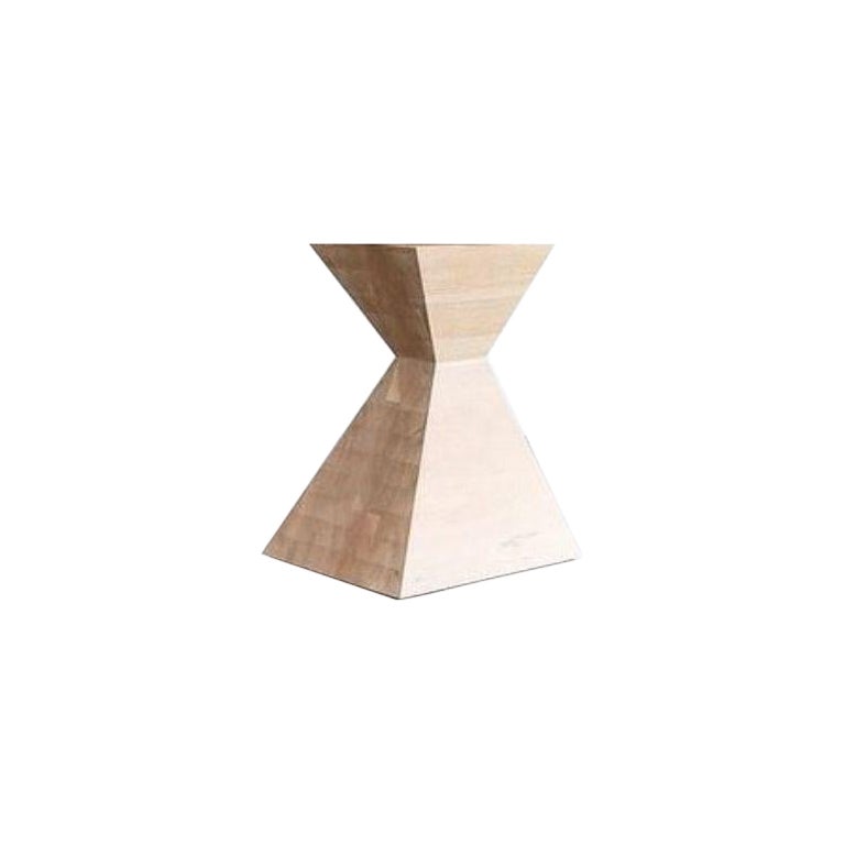 Oak Squaretown Stool, Side Table by Hollis & Morris