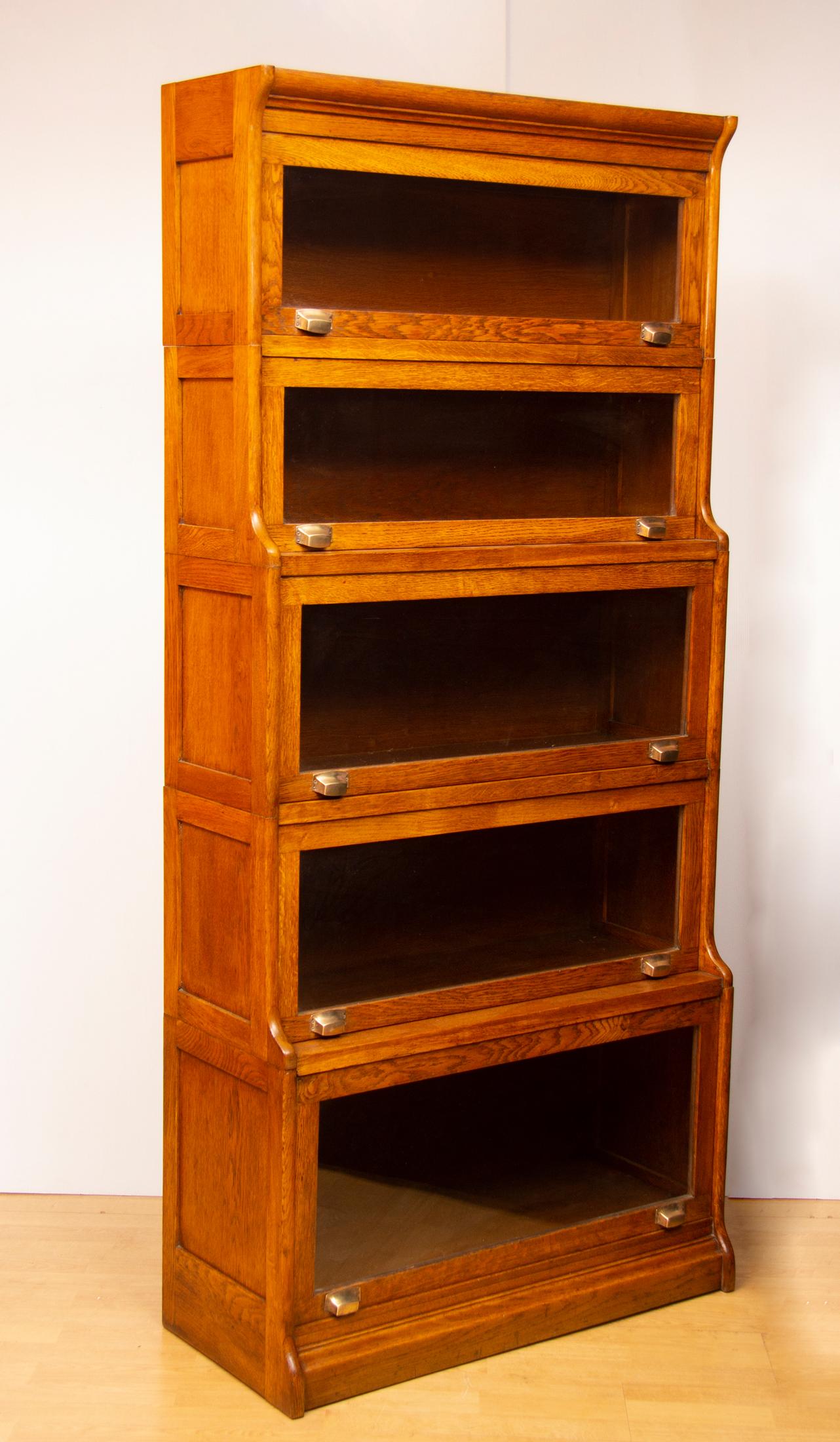 British Oak Stacking Barristers Bookcase