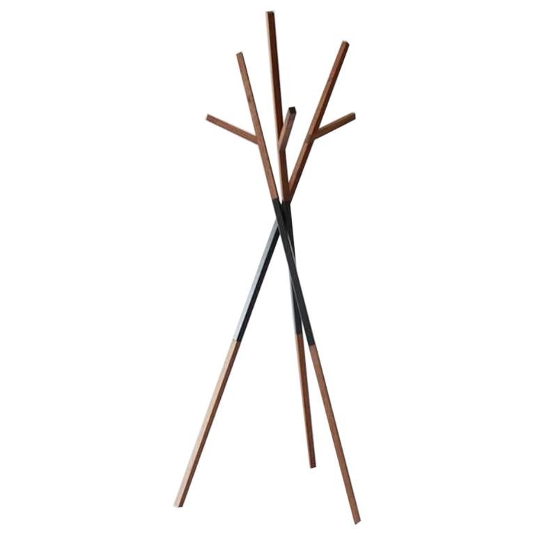 Oak Standard Bellwoods Clothes Rack by Hollis and Morris For Sale at