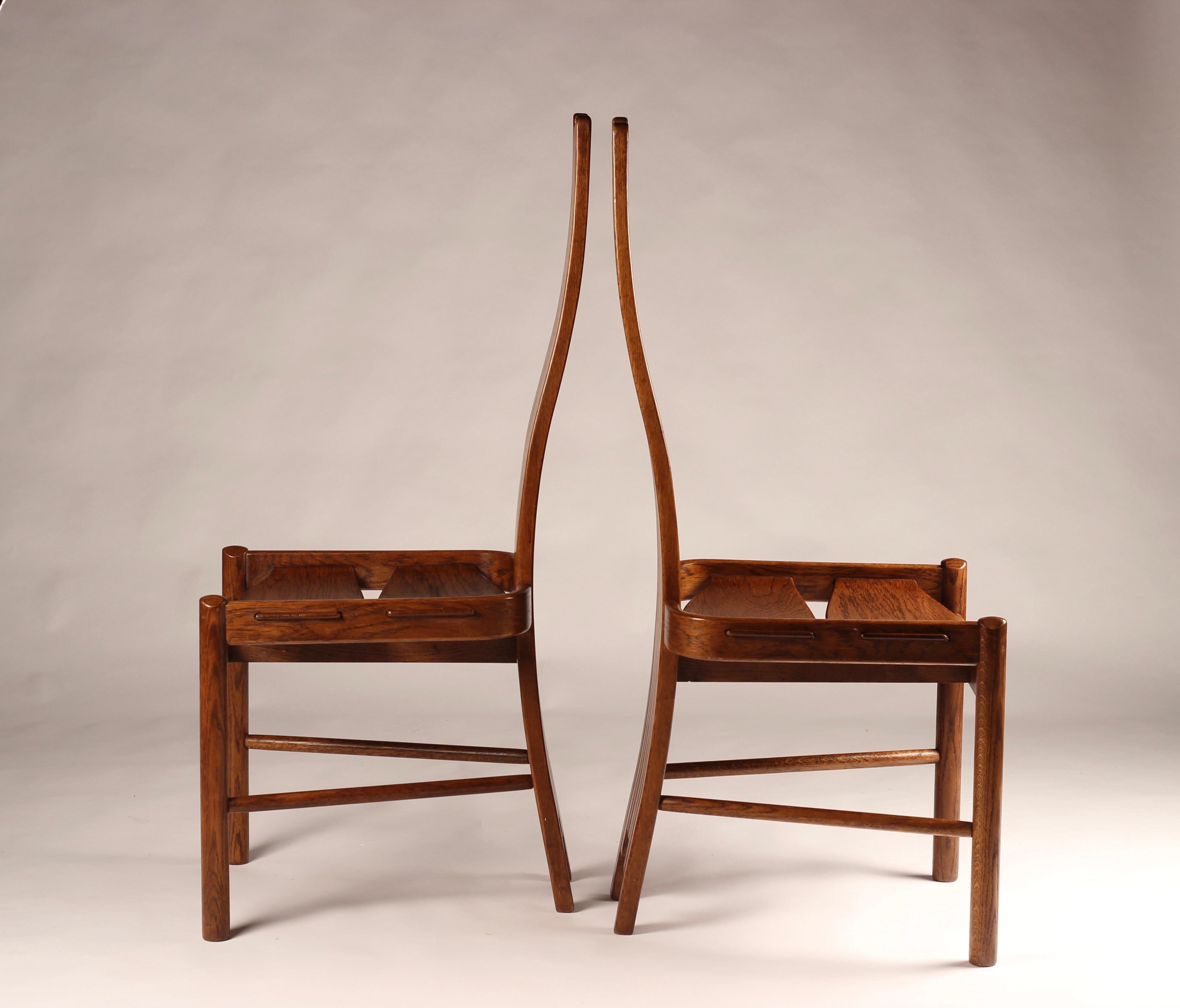 Esszimmerstühle aus gebogener Eiche im Arts and Crafts/ Art nouveau-Stil, 1900er Jahre im Angebot 4