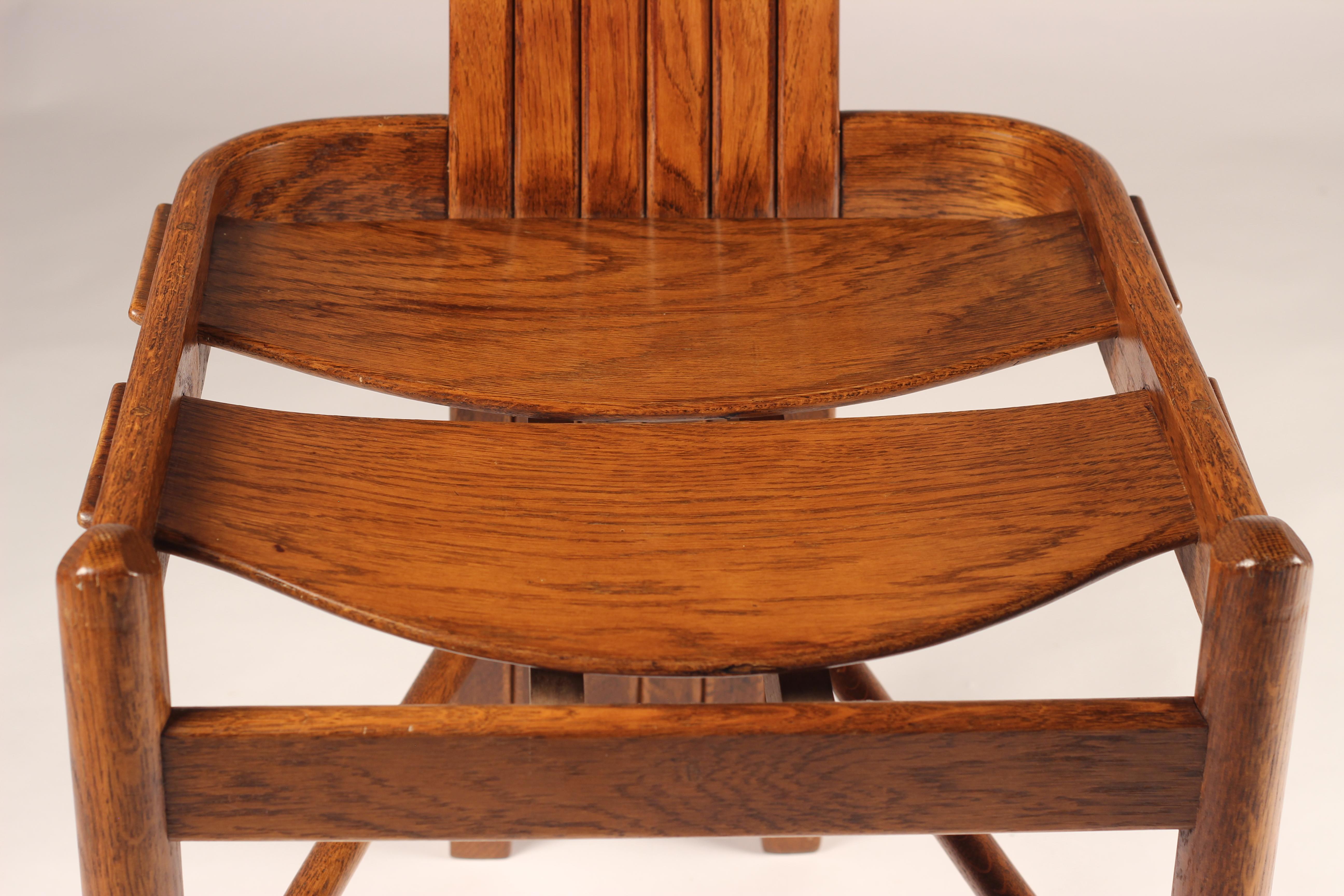 Esszimmerstühle aus gebogener Eiche im Arts and Crafts/ Art nouveau-Stil, 1900er Jahre im Angebot 5