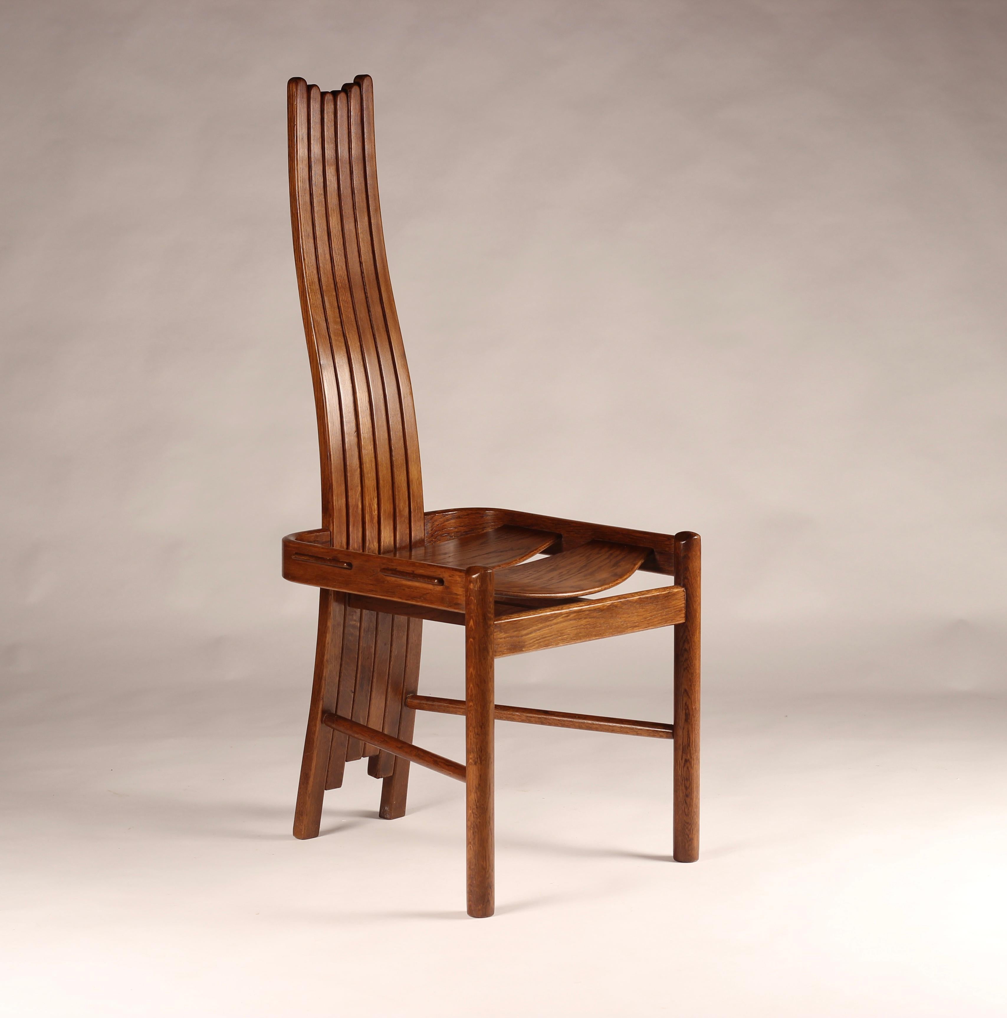 Esszimmerstühle aus gebogener Eiche im Arts and Crafts/ Art nouveau-Stil, 1900er Jahre im Angebot 2