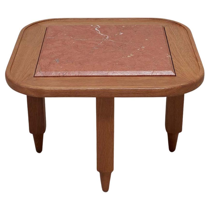 Oak & Stone Top Coffee Table by Guillerme & Chambron