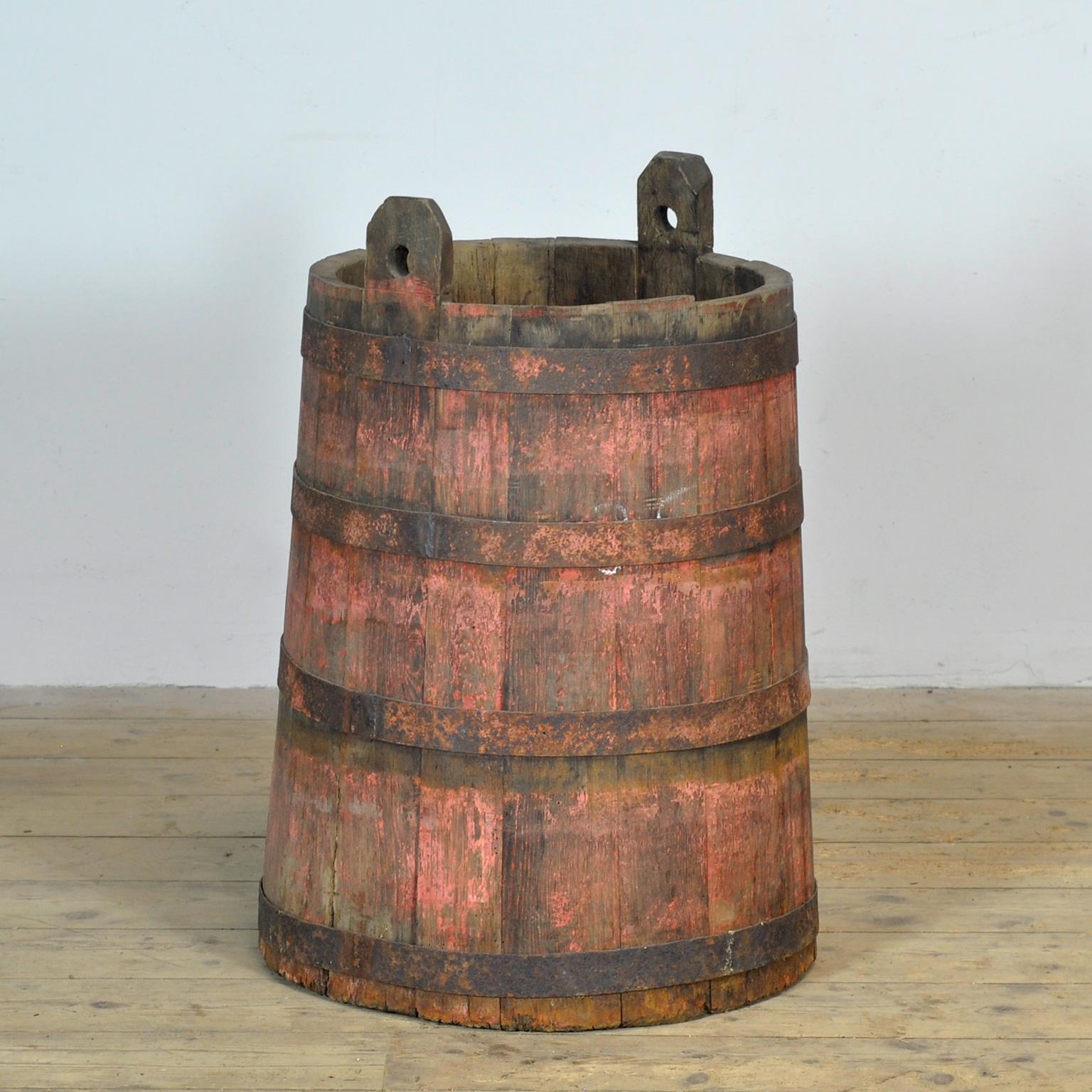 Industriale Barile/piantatrice in Oak, circa 1910 in vendita