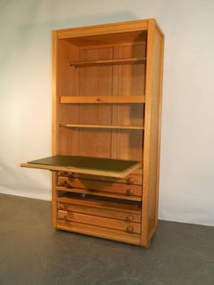 Oak Storage Cabinet by Guillerme et Chambron, circa 1970