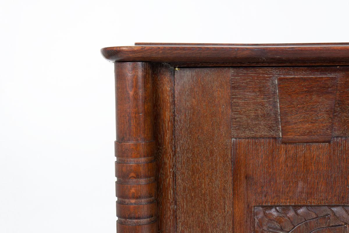 Quercia Mobile contenitore in Oak a 3 ante degli anni '50 in vendita