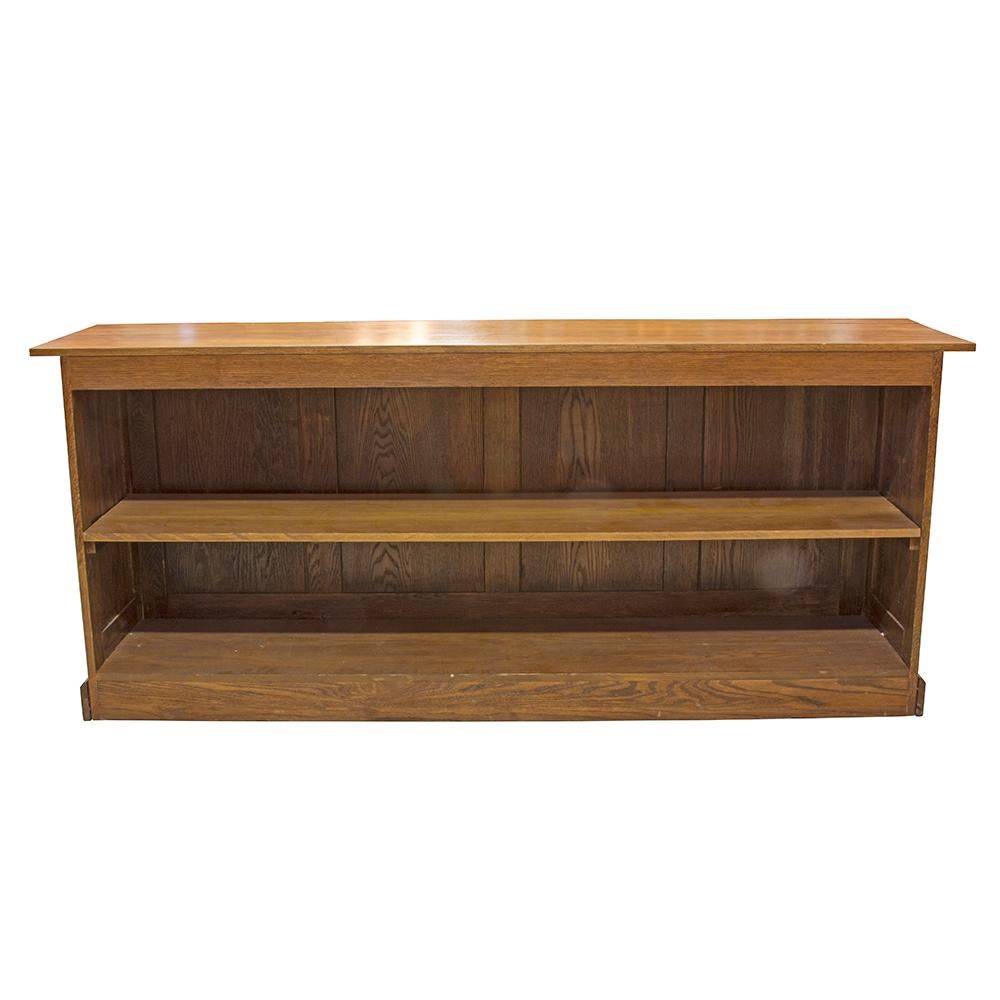 Edwardian Oak Store Counter