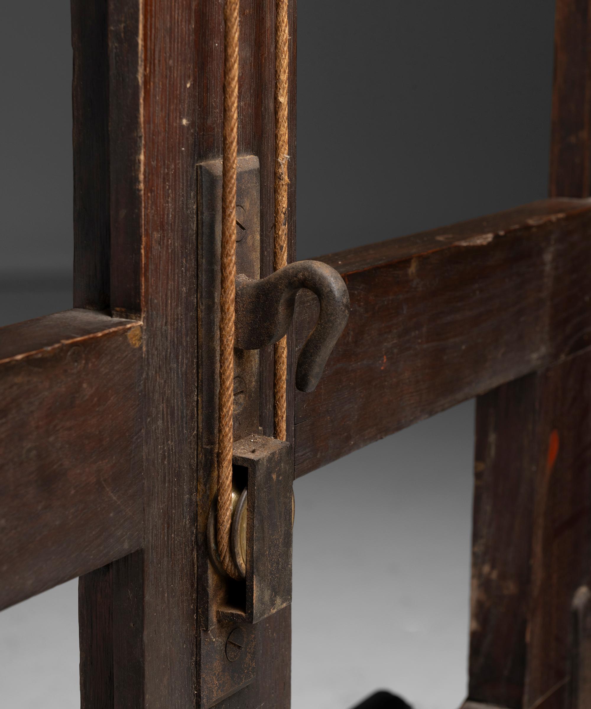 Cavalletto da studio in Oak, Francia 1929 in vendita 4