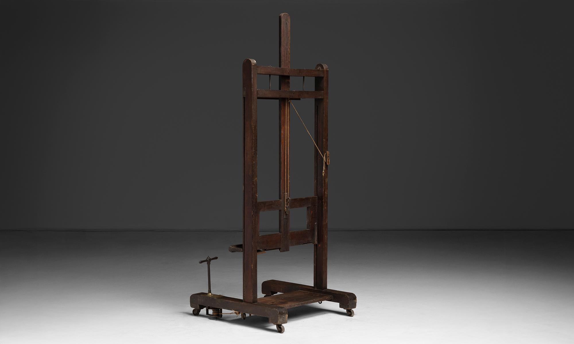 Cavalletto da studio in Oak, Francia 1929 in vendita 2