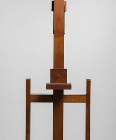 Oak Studio Easel, France, Circa 1900