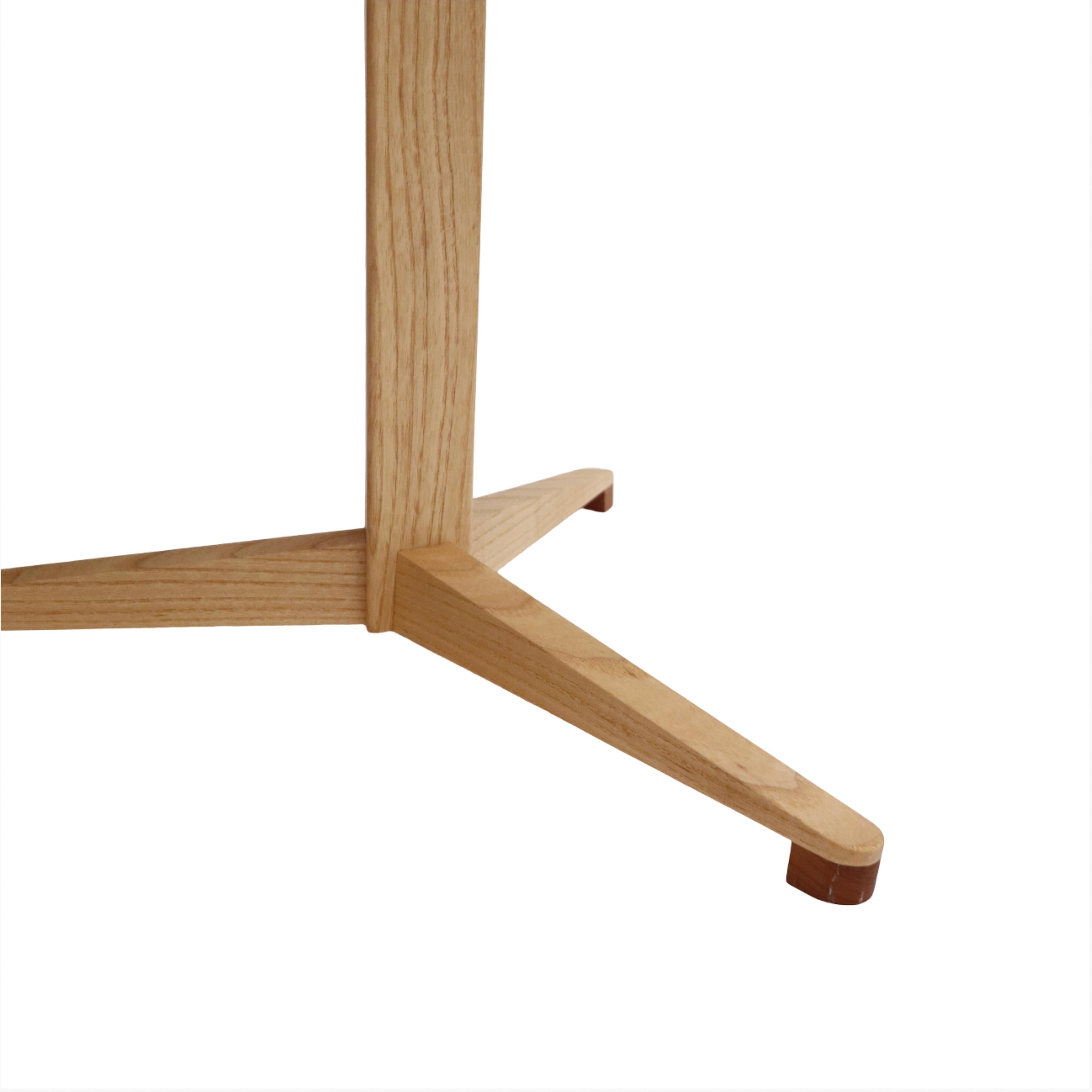 Fait main Guéridon en Oak Oak sunburst The Pedestal en vente
