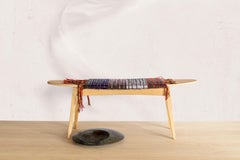 Panchina in tessuto intrecciato a mano Oak Surf 1 di Jean-Baptiste Van Den Heede