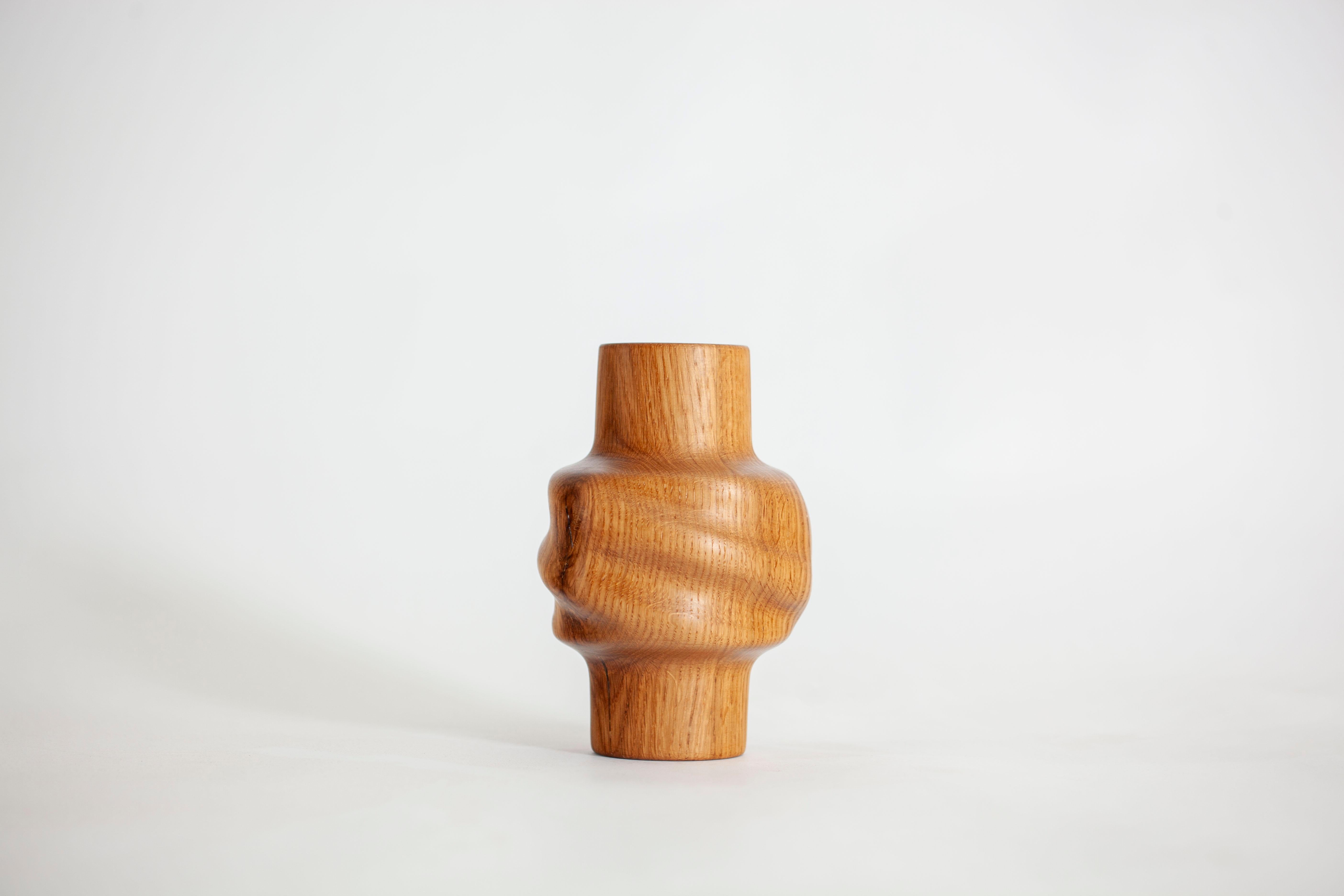 Jarrón Svitok de madera recuperada de roble Madera recuperada en venta