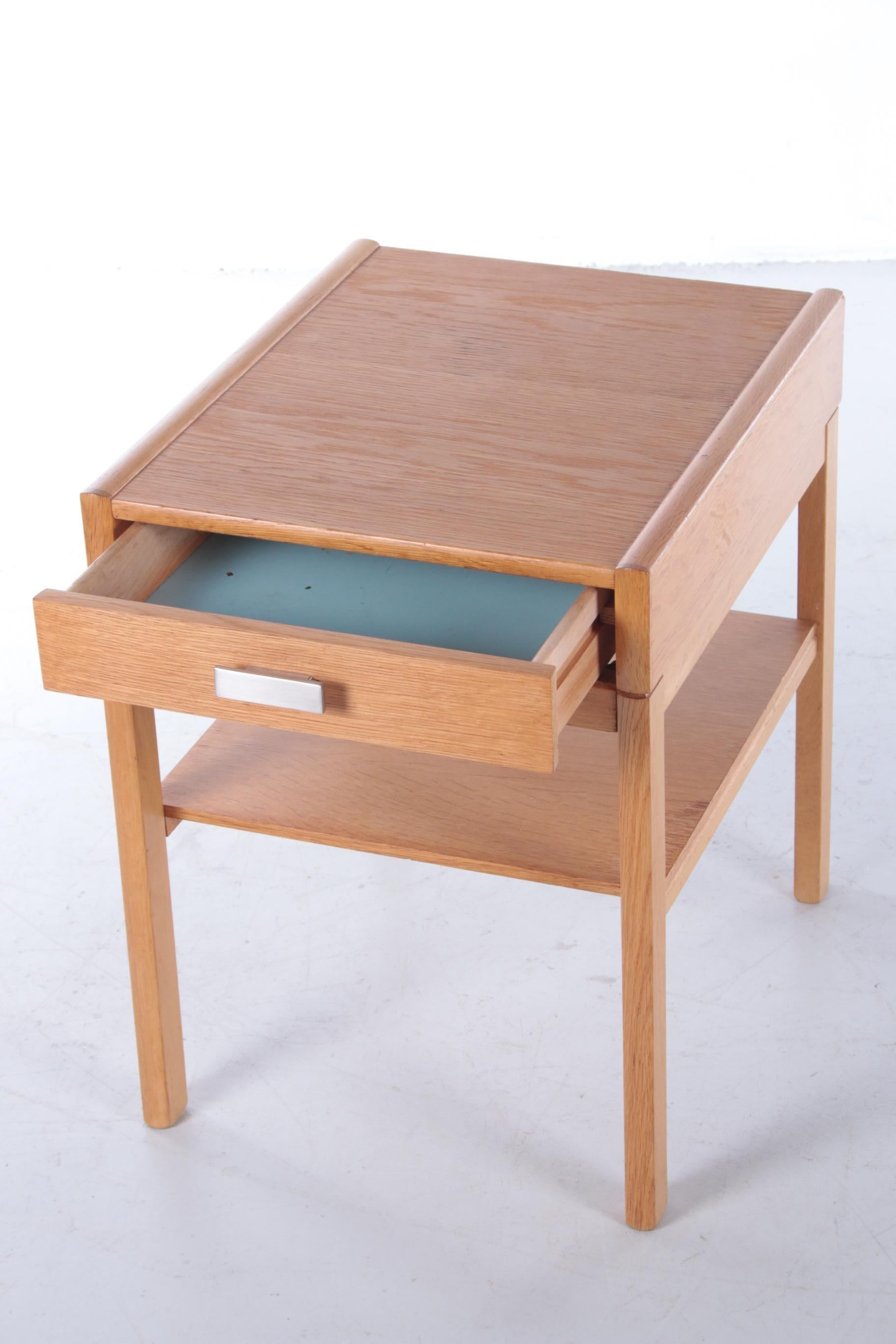 Oak Swedish Bedside Tables, 1960s 2