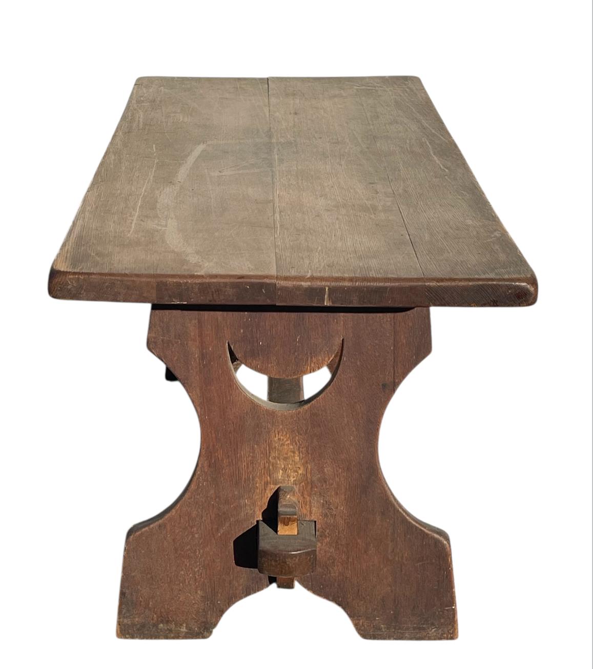 XIX secolo Oak Table/desk in vendita