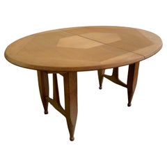 Oak table Guillerme et Chambron
