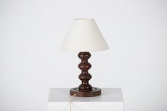 Oak Table Lamp, France, 1950