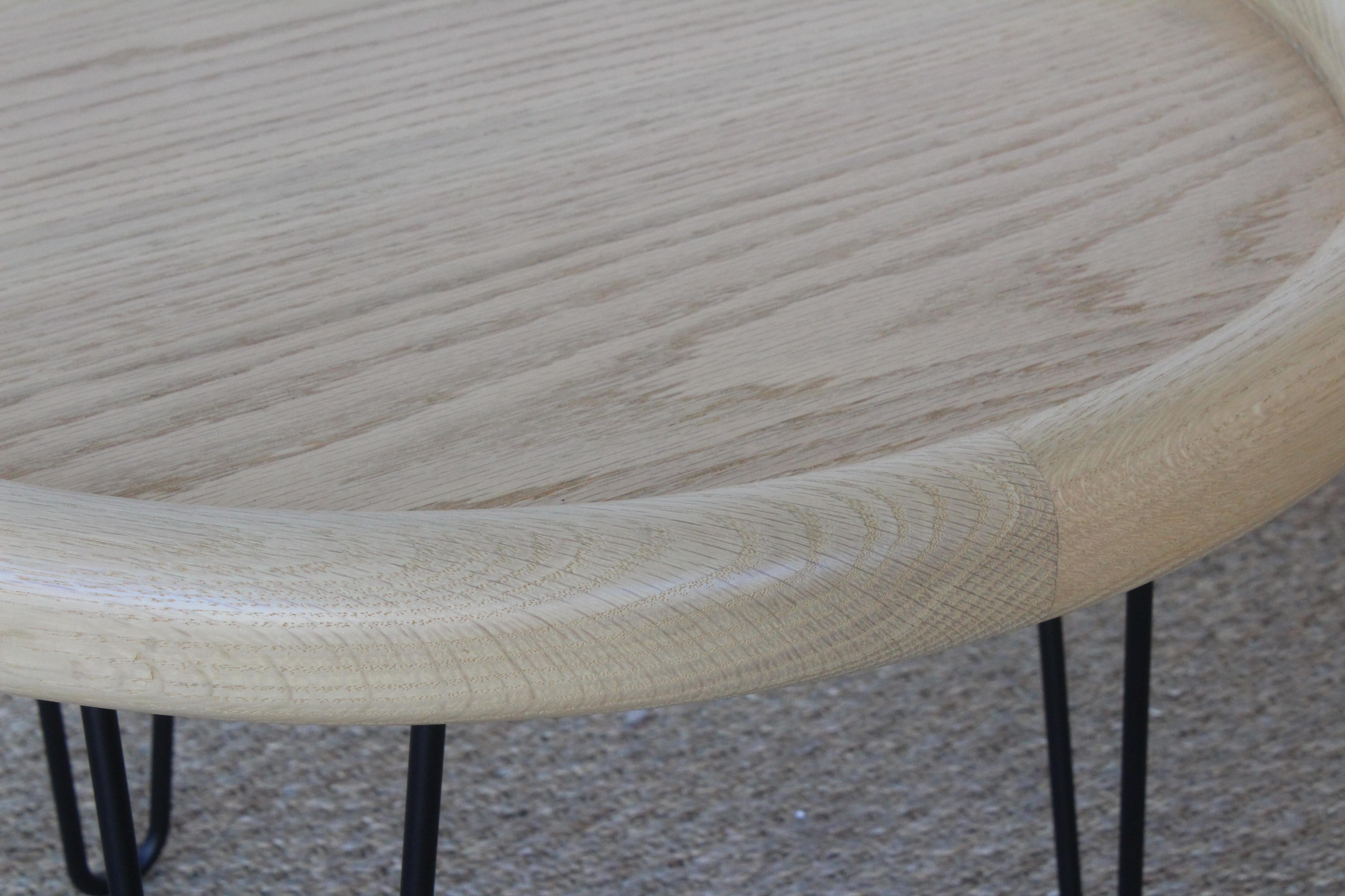 Oak Table on Hairpin Legs 4