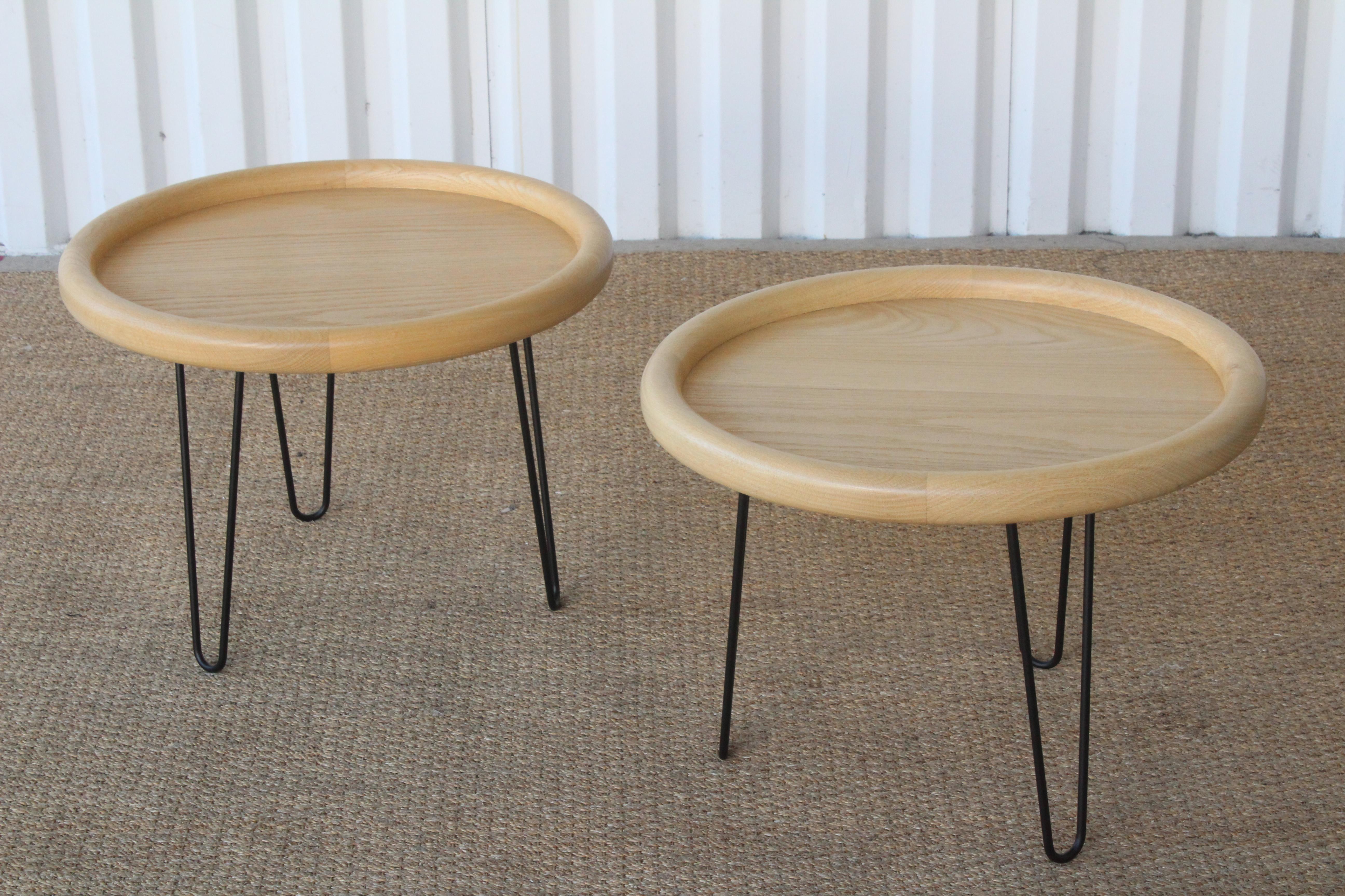 Oak Table on Hairpin Legs 1