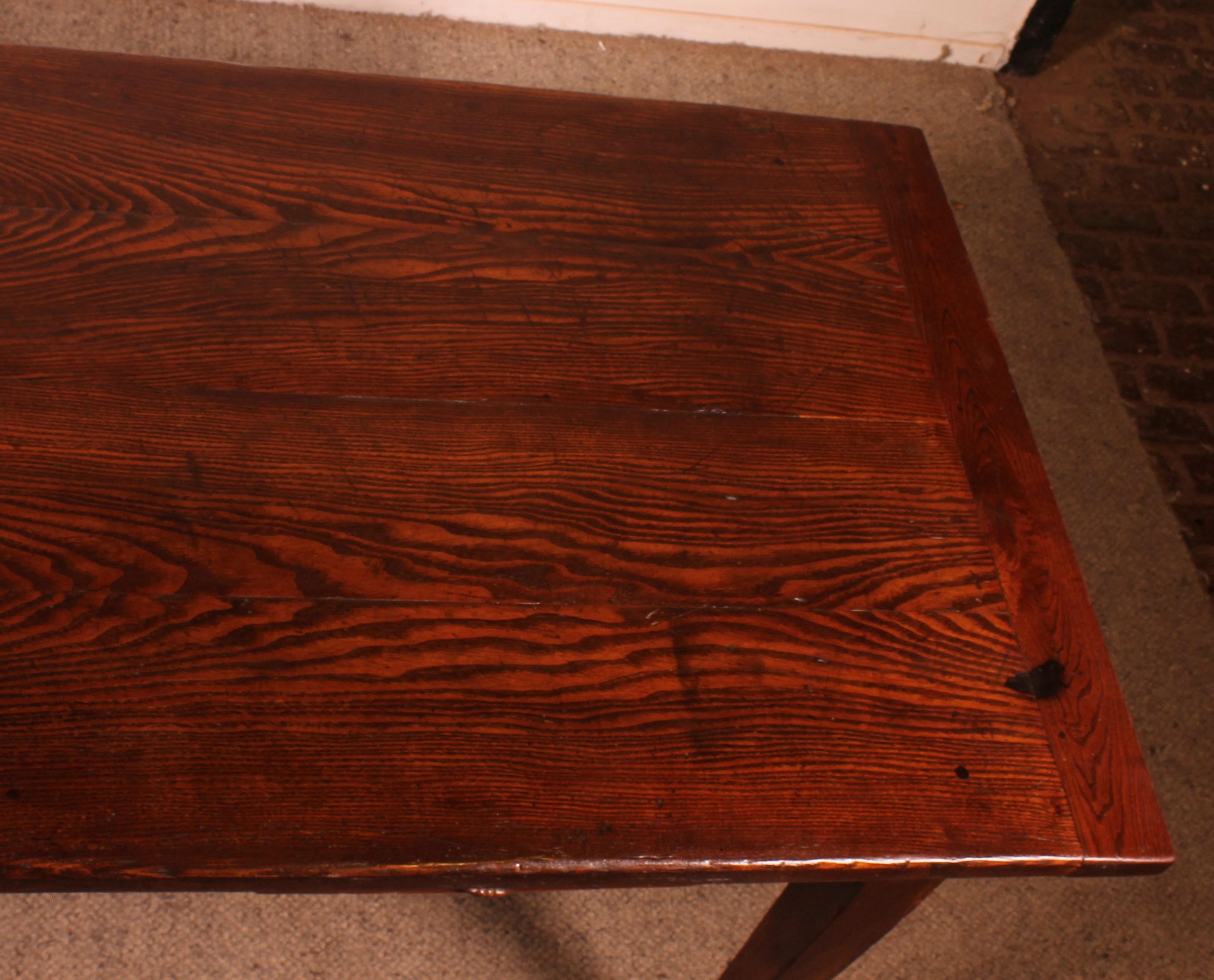 Oak Table Or Desk - 19th Century For Sale 5