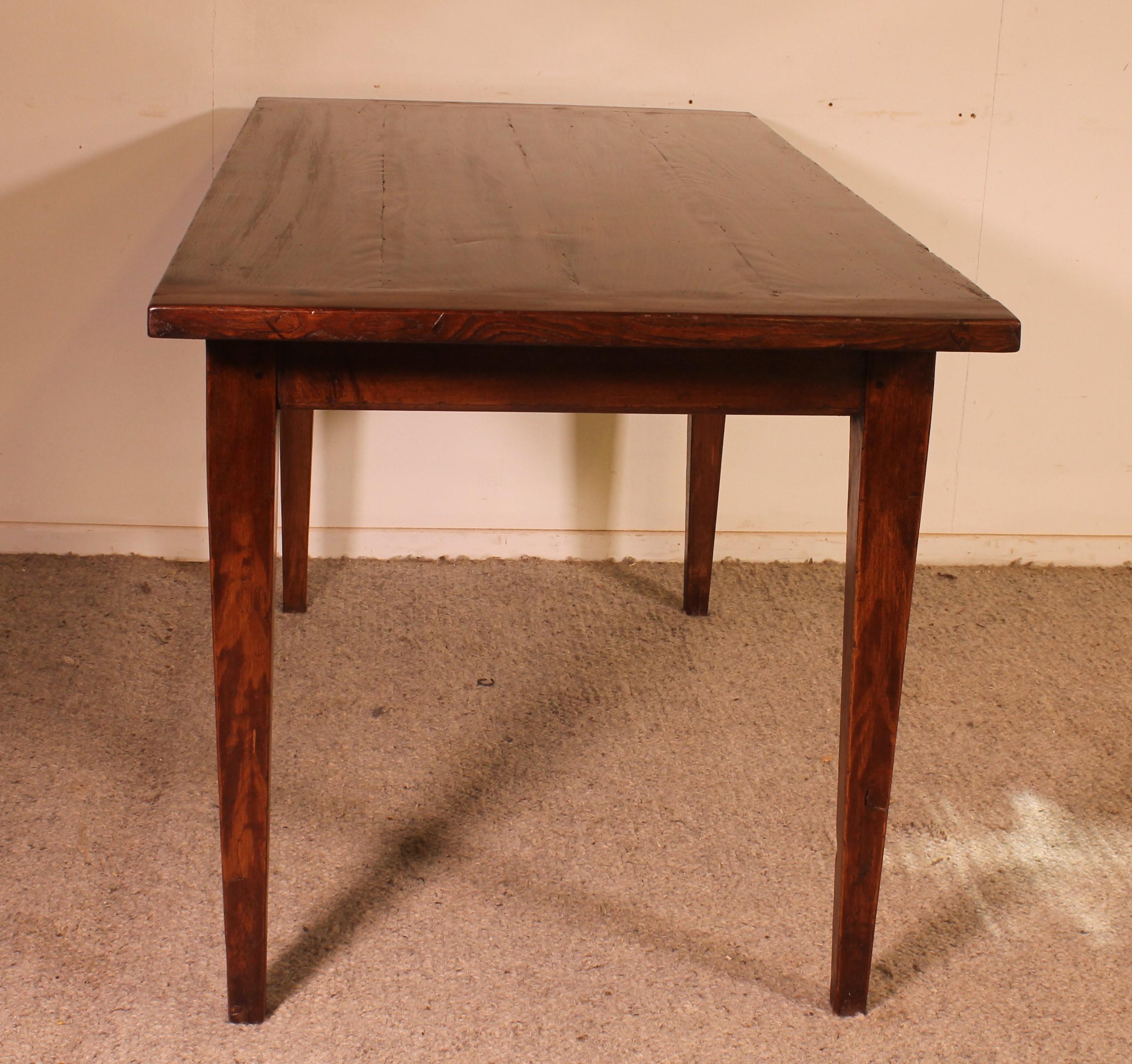Oak Table Or Desk - 19th Century In Good Condition For Sale In Brussels, Brussels