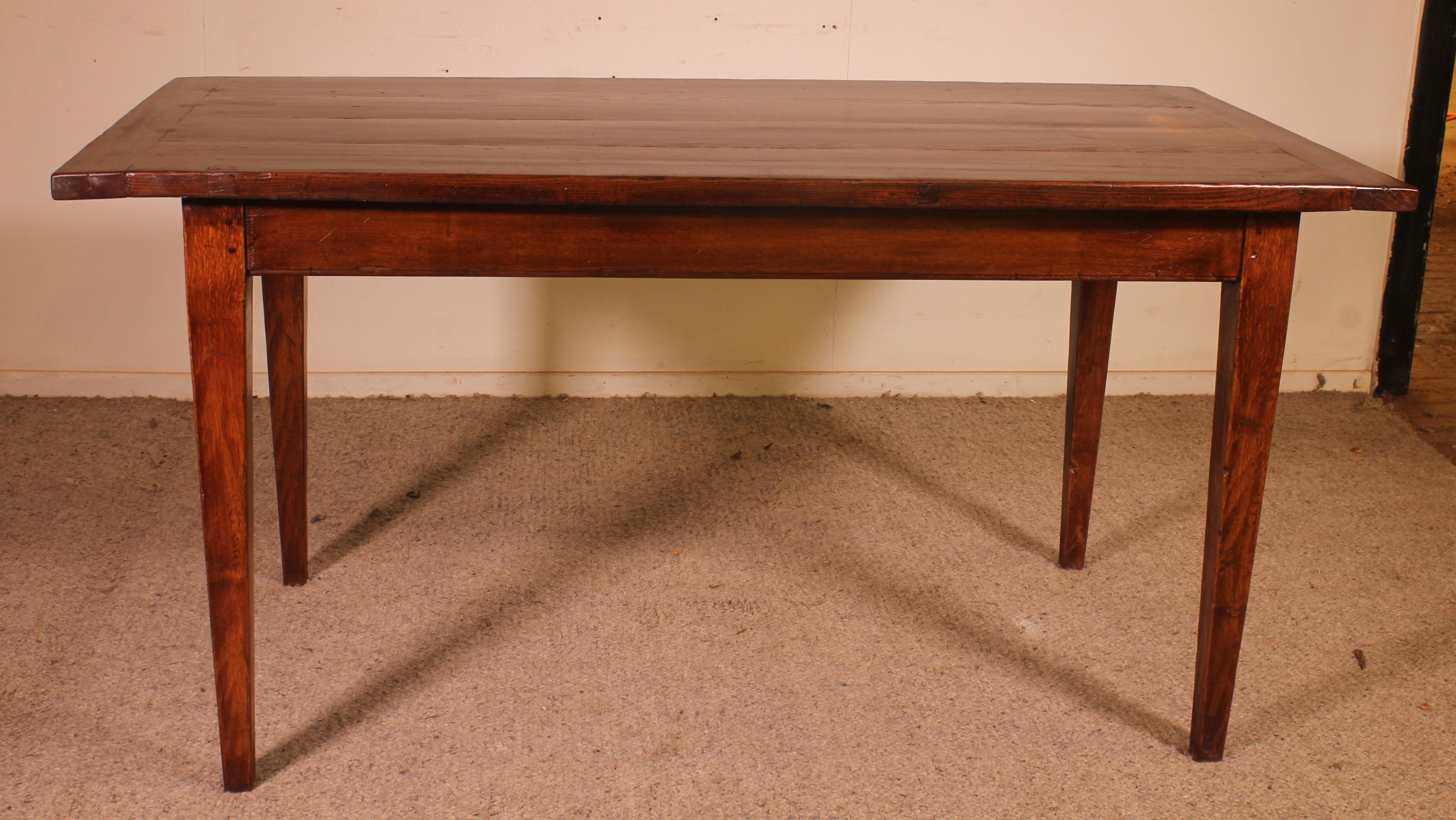 Oak Table Or Desk - 19th Century For Sale 1
