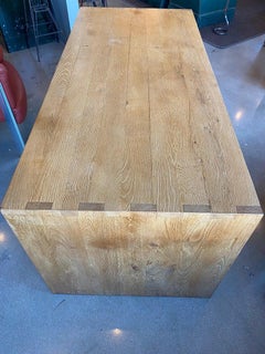 Oak Table or Desk Attributed Gilbert Pelletier, France, 1930s