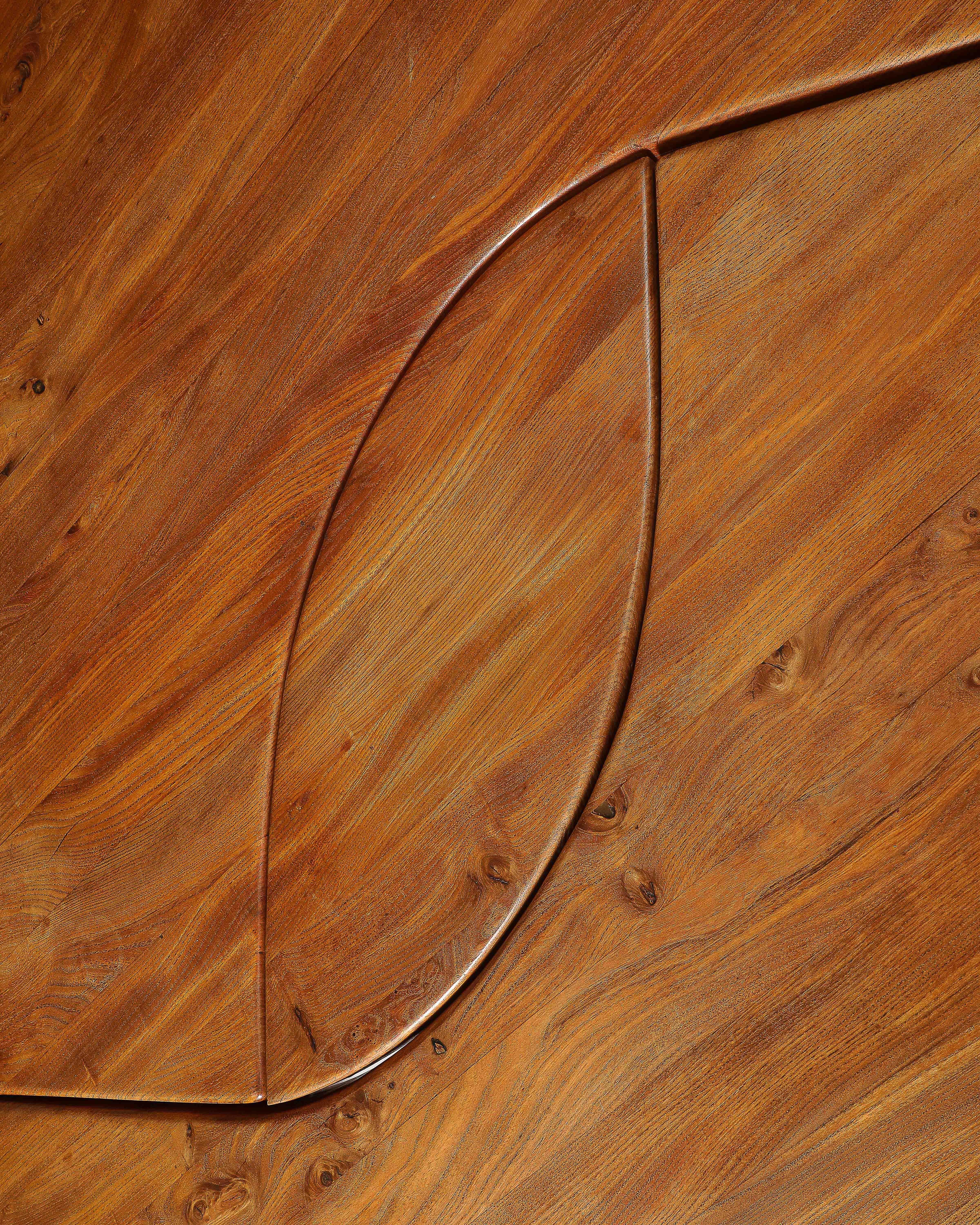 Oak Table T22C L'oeil by Pierre Chapo, France, 1972 For Sale 10