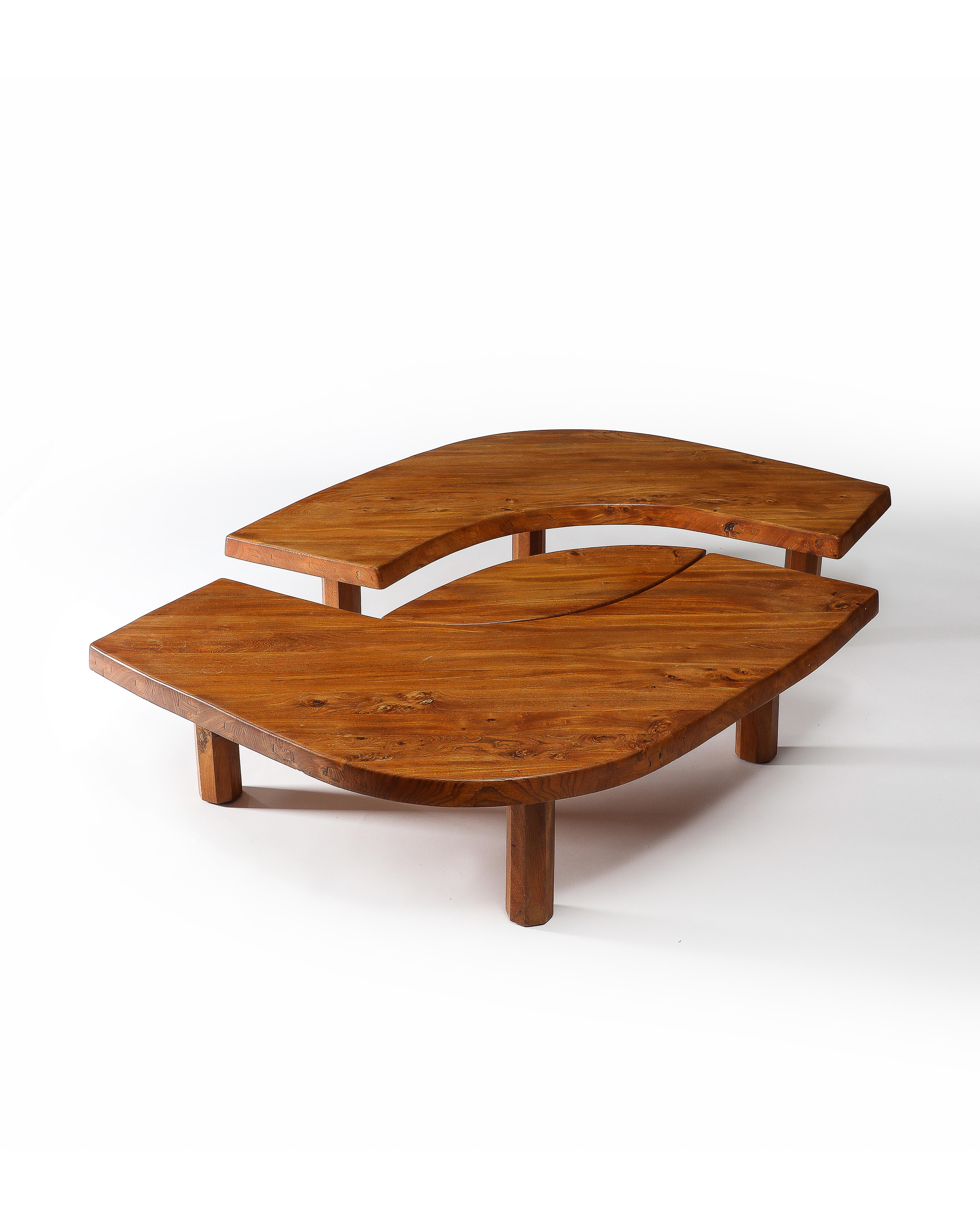 Modern Oak Table T22C L'oeil by Pierre Chapo, France, 1972 For Sale