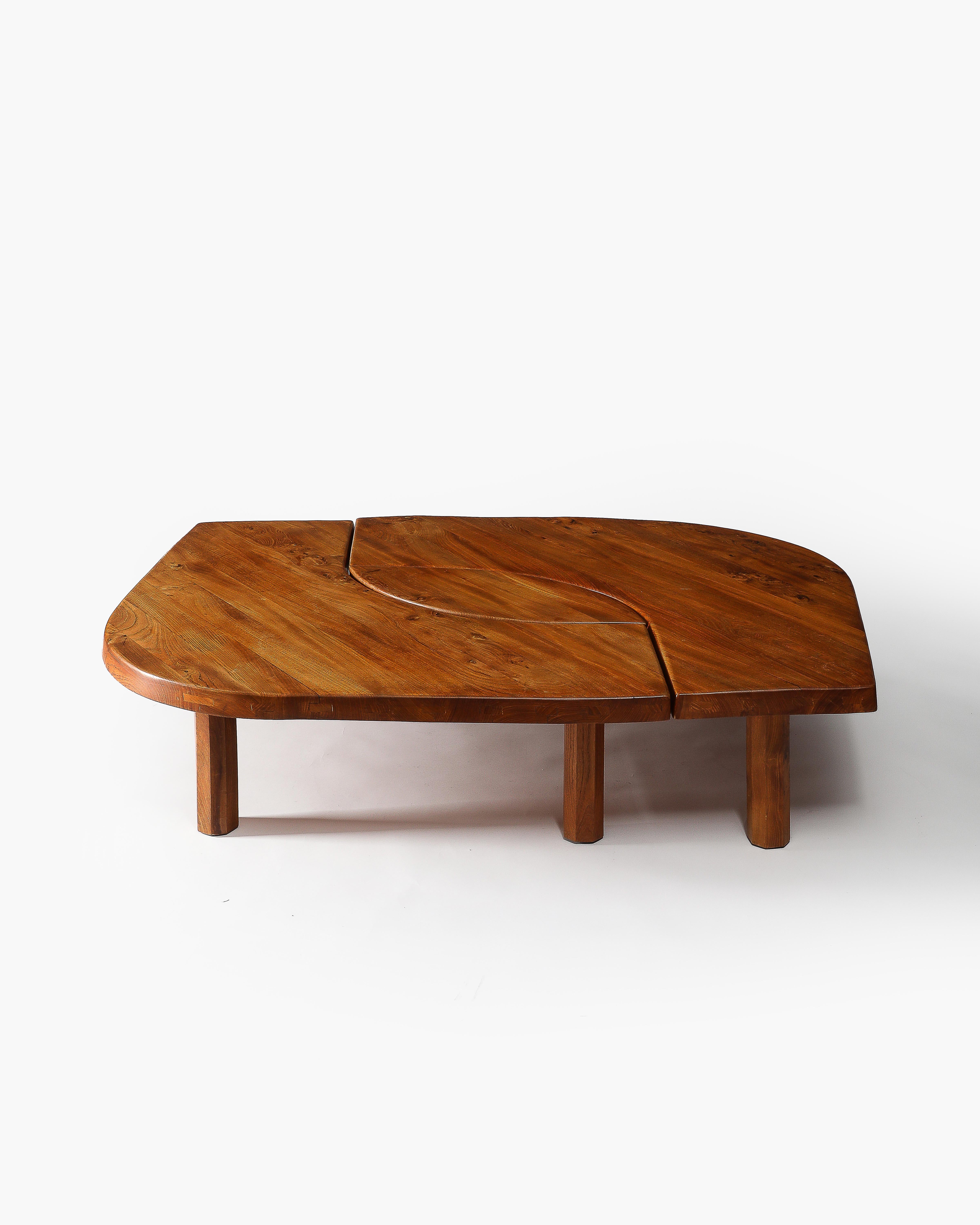 20th Century Oak Table T22C L'oeil by Pierre Chapo, France, 1972 For Sale