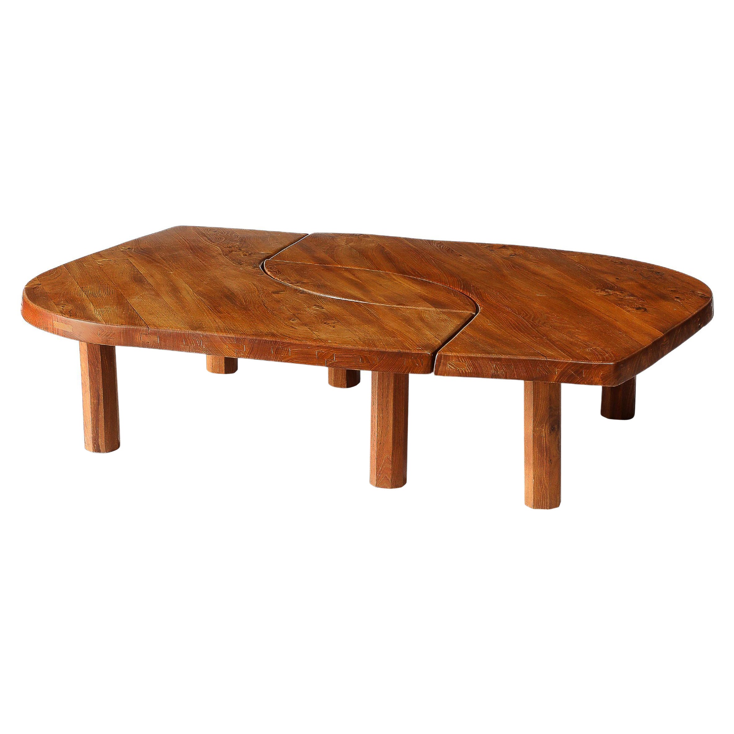 Oak Table T22C L'oeil by Pierre Chapo, France, 1972 For Sale