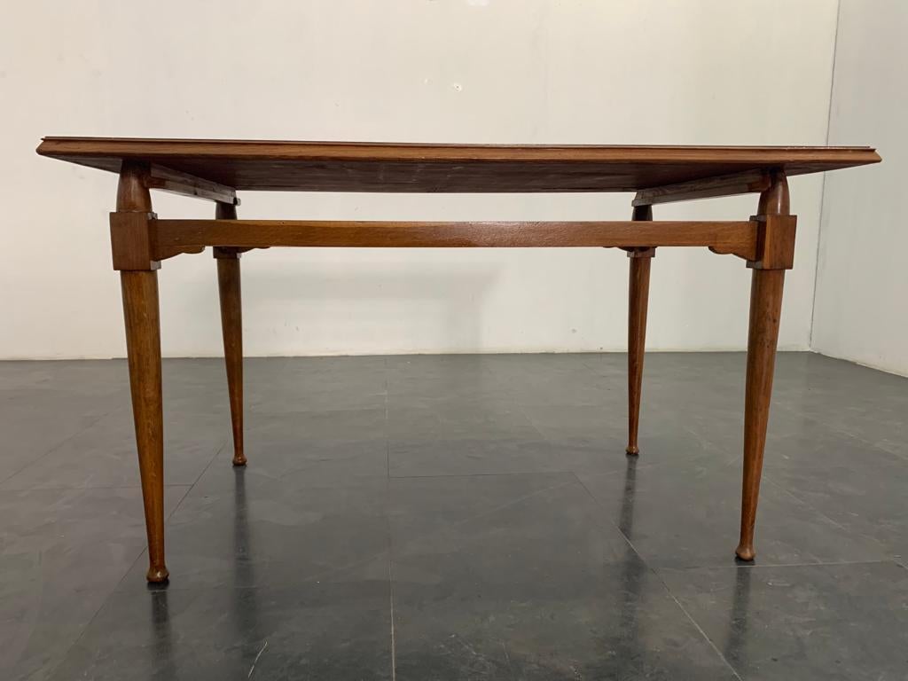 Oak Table with Laminate Top, 1950s In Good Condition For Sale In Montelabbate, PU
