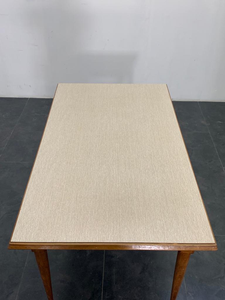 Oak Table with Laminate Top, 1950s For Sale 3